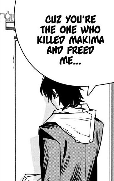 Miri Sugo tells Denji that killing Makima freed him from her control