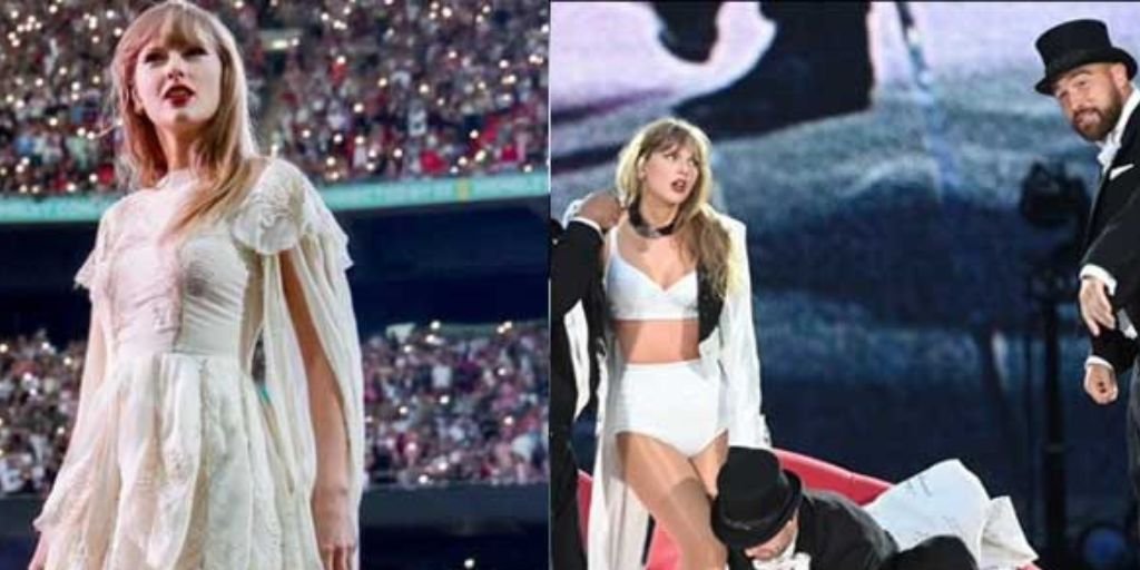 Taylor Swift and Travis Kelce at The Eras Tour